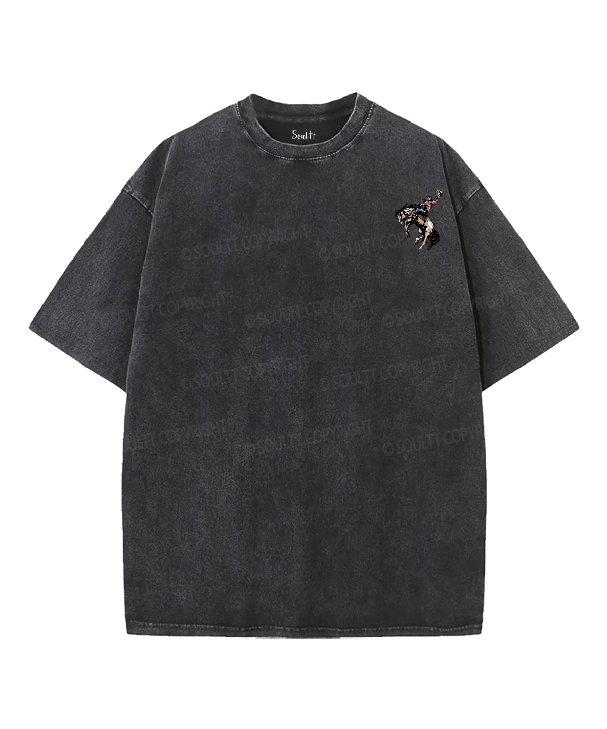 Off To Praise The Lord Double Sided Unisex Washed Christian T-shirt