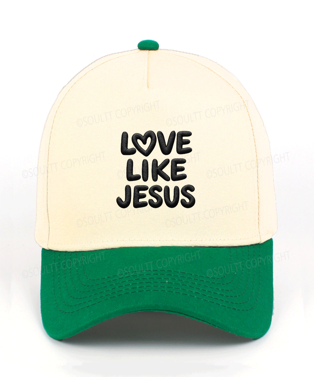 Love Like Jesus Embroidered Christian Trucker Hat