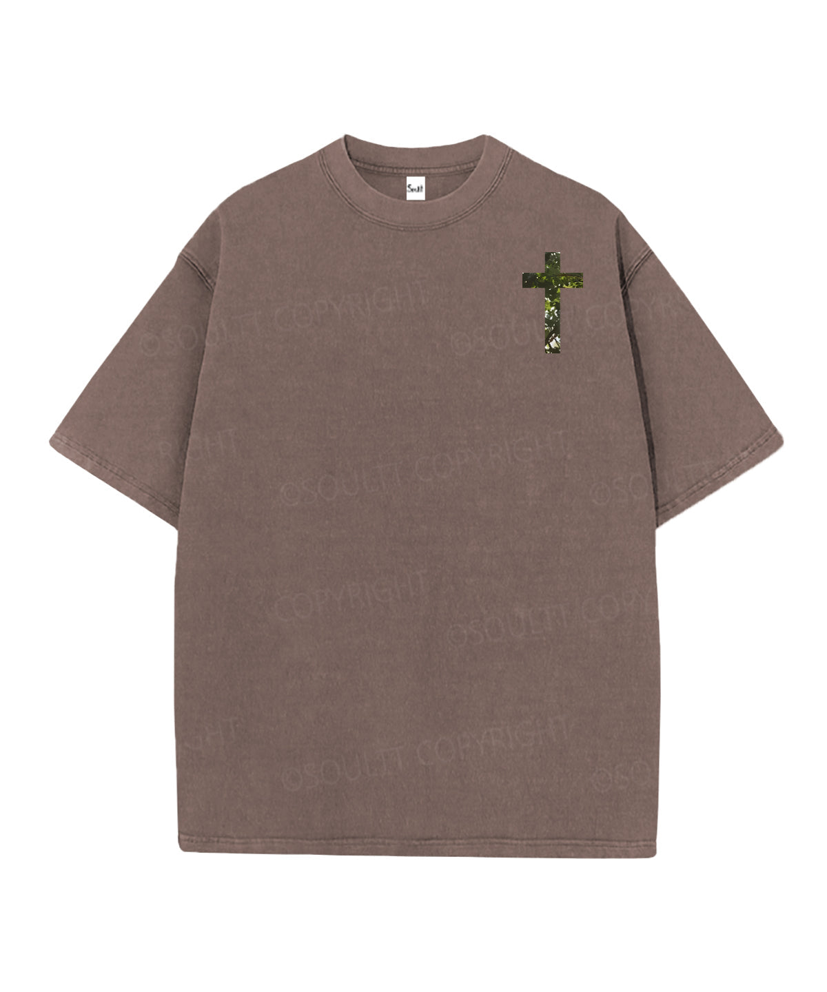 Rooted In Christ Double Sided Unisex Christian Washed T-Shirt & Shorts