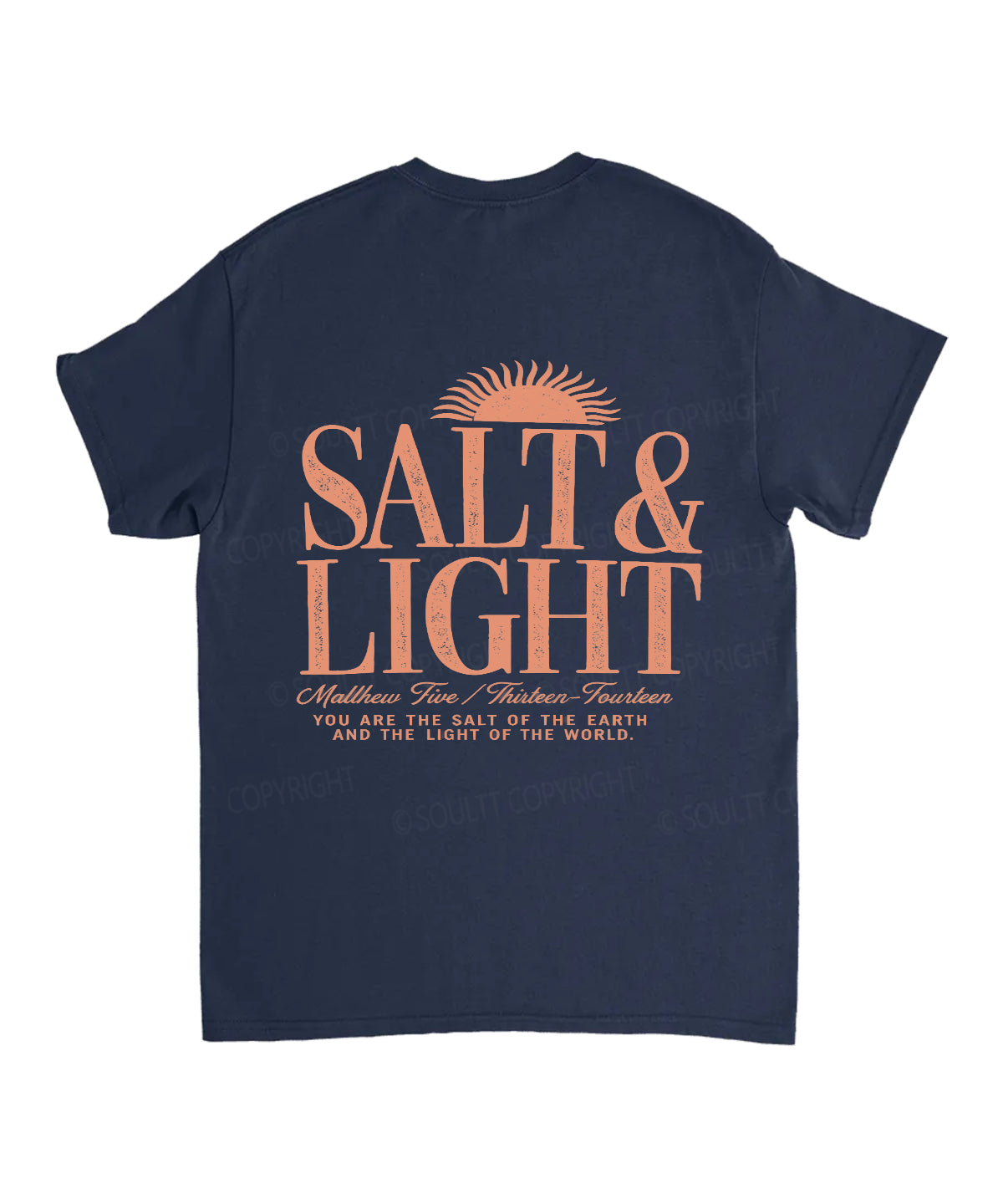 Salt & Light Double Sided Unisex Cotton Christian T-Shirt
