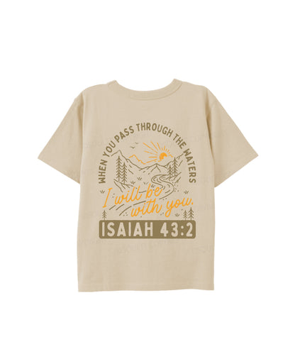 Kids I Will Be With You Double Sided Cotton Christian T-shirt