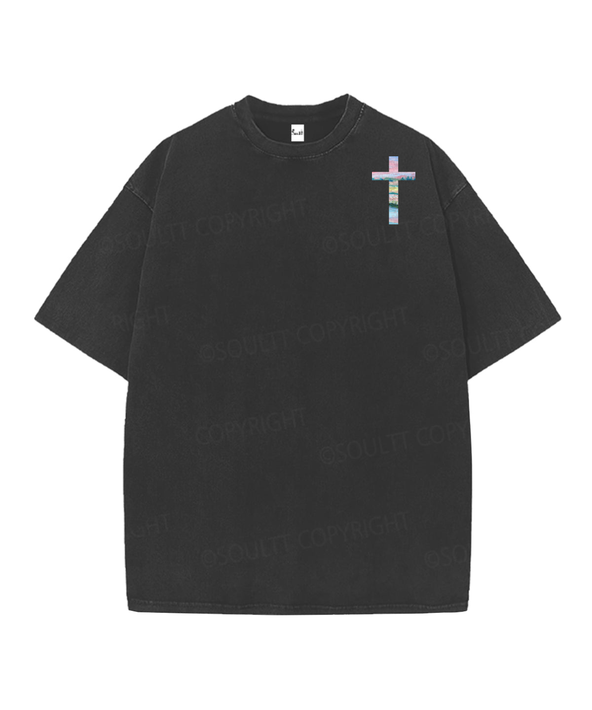 He Heals The Brokenhearted Double Sided Unisex Christian Washed T-Shirt & Shorts