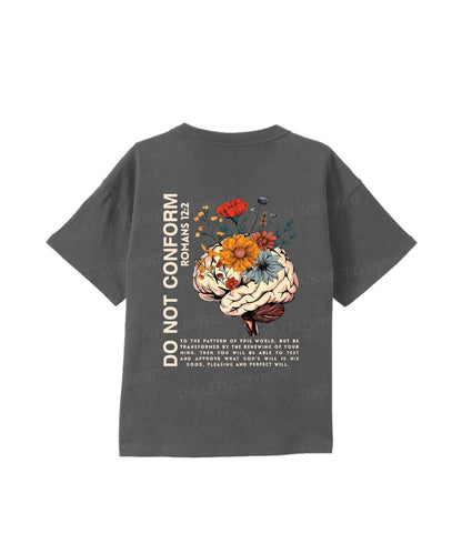 Kids Do Not Conform Double Sided Cotton Christian T-shirt