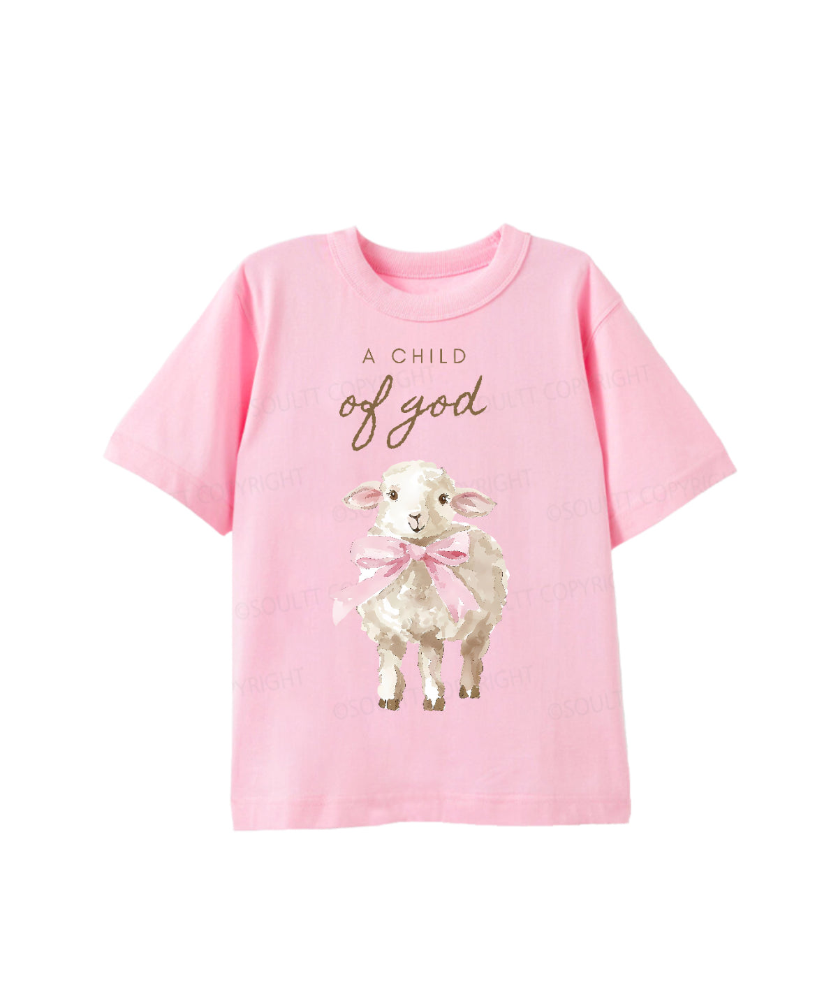 Kids A Child Of God Cotton Christian T-shirt
