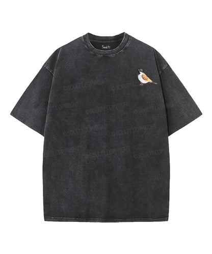 Look At The Birds Double Sided Unisex Washed Christian T-shirt