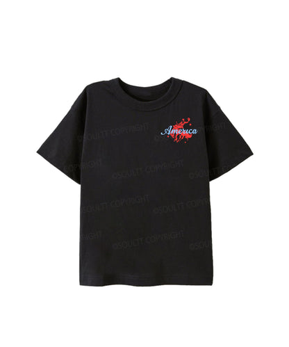 Kids 250 Years America Anniversary Double Sided Cotton Christian T-shirt