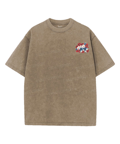 250 Years America Anniversary Double Sided Unisex Washed Christian T-shirt