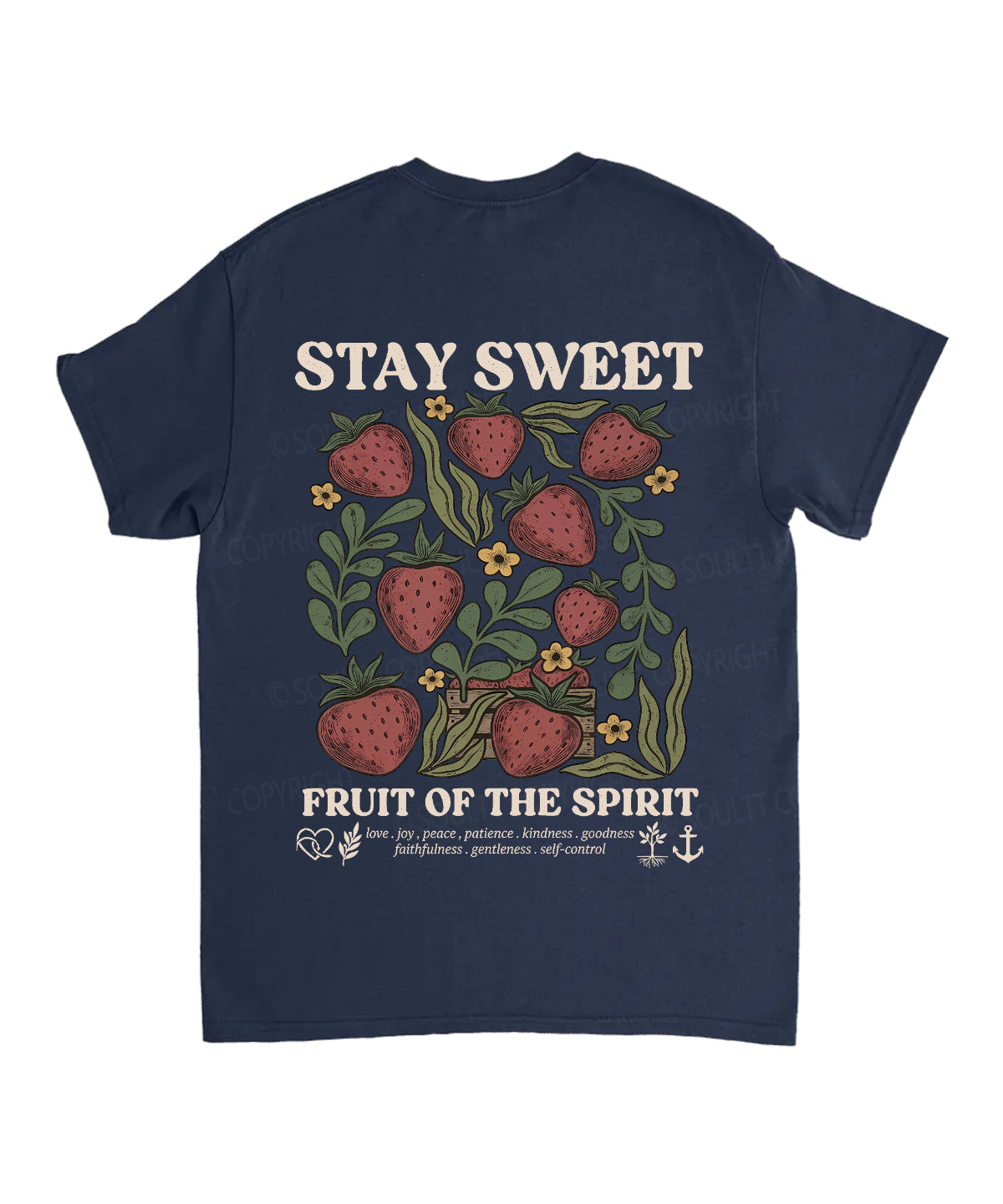 Fruit Of The Spirit Double Sided Unisex Cotton Christian T-Shirt