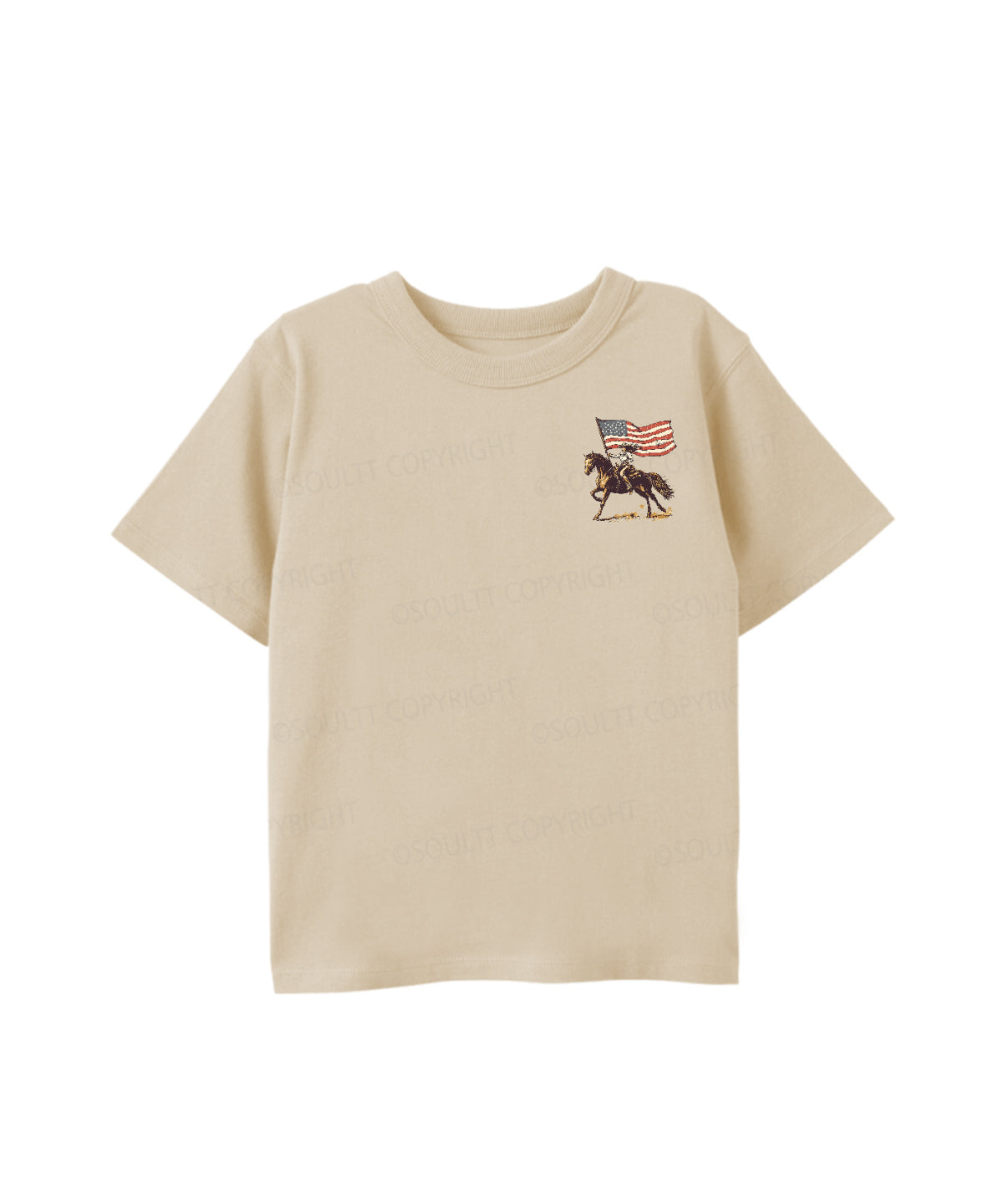 Kids One Nation Under God Double Sided Cotton Christian T-shirt