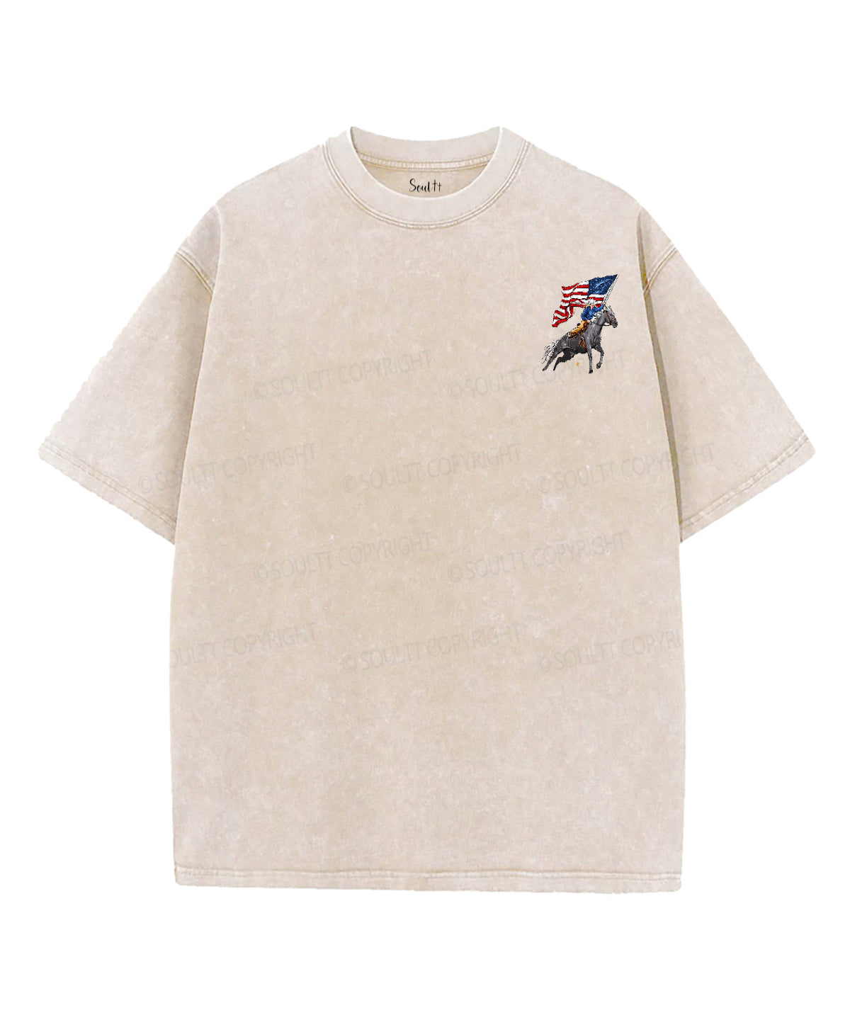 250 Years America Anniversary Double Sided Unisex Washed Christian T-shirt