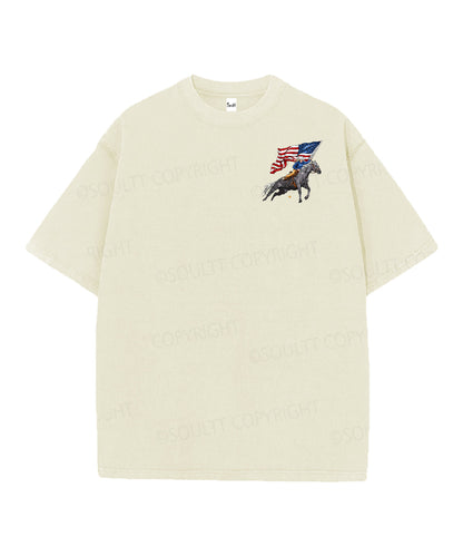 250 Years America Anniversary Double Sided Unisex Christian Washed T-Shirt & Shorts