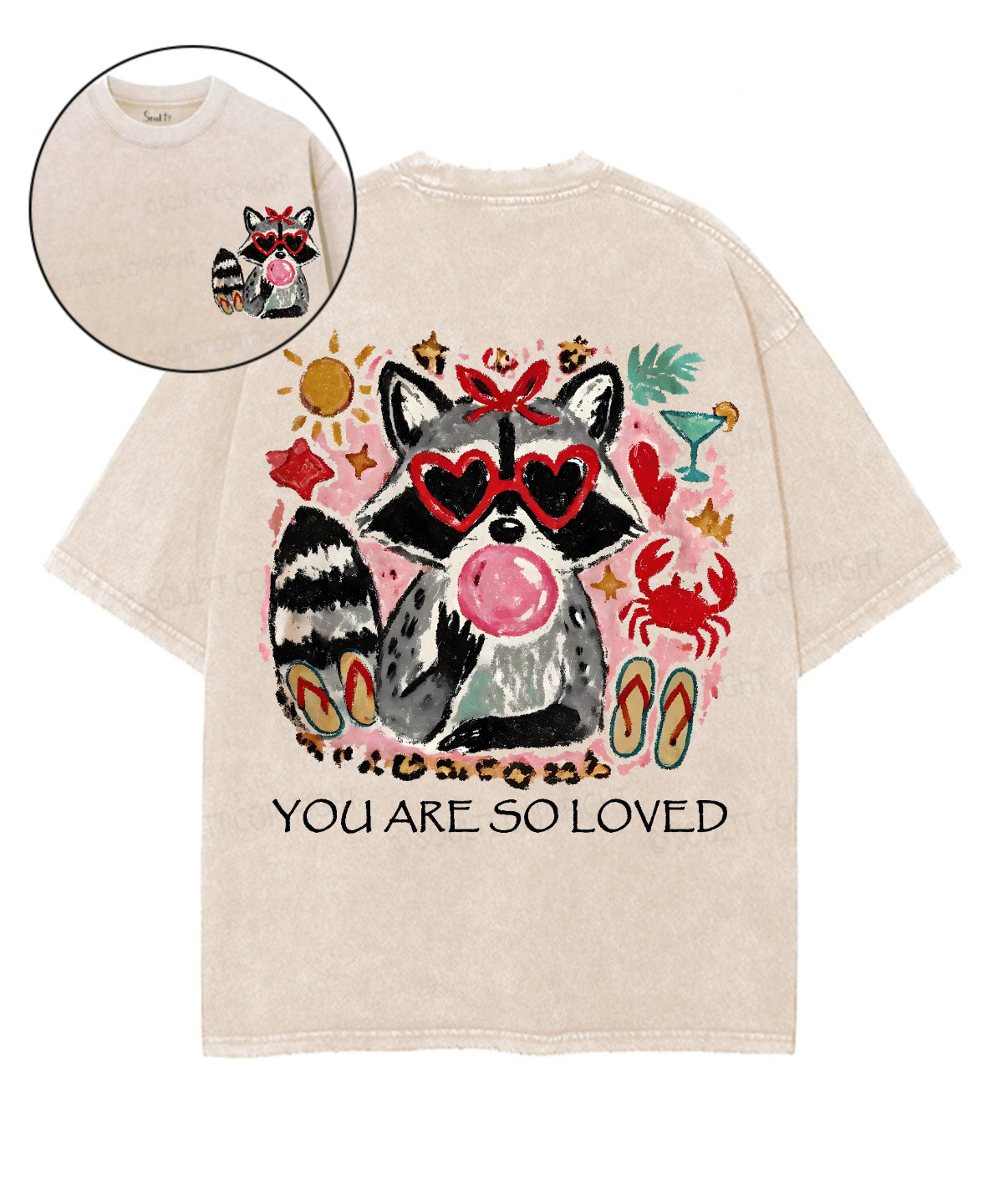You Are So Loved Double Sided Unisex Washed Christian T-shirt