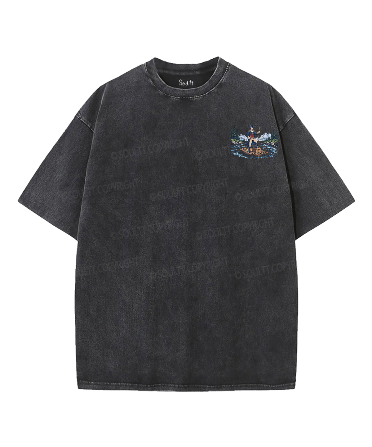 Faith & Freedom Double Sided Unisex Washed Christian T-shirt