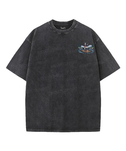 Faith & Freedom Double Sided Unisex Washed Christian T-shirt