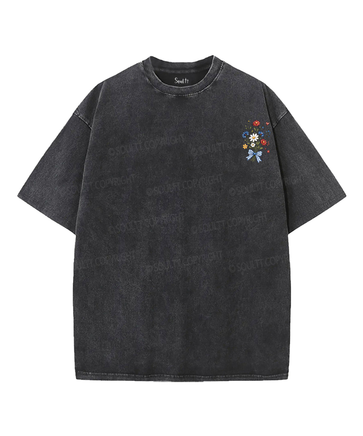 Faith • Freedom • Family Double Sided Unisex Washed Christian T-shirt
