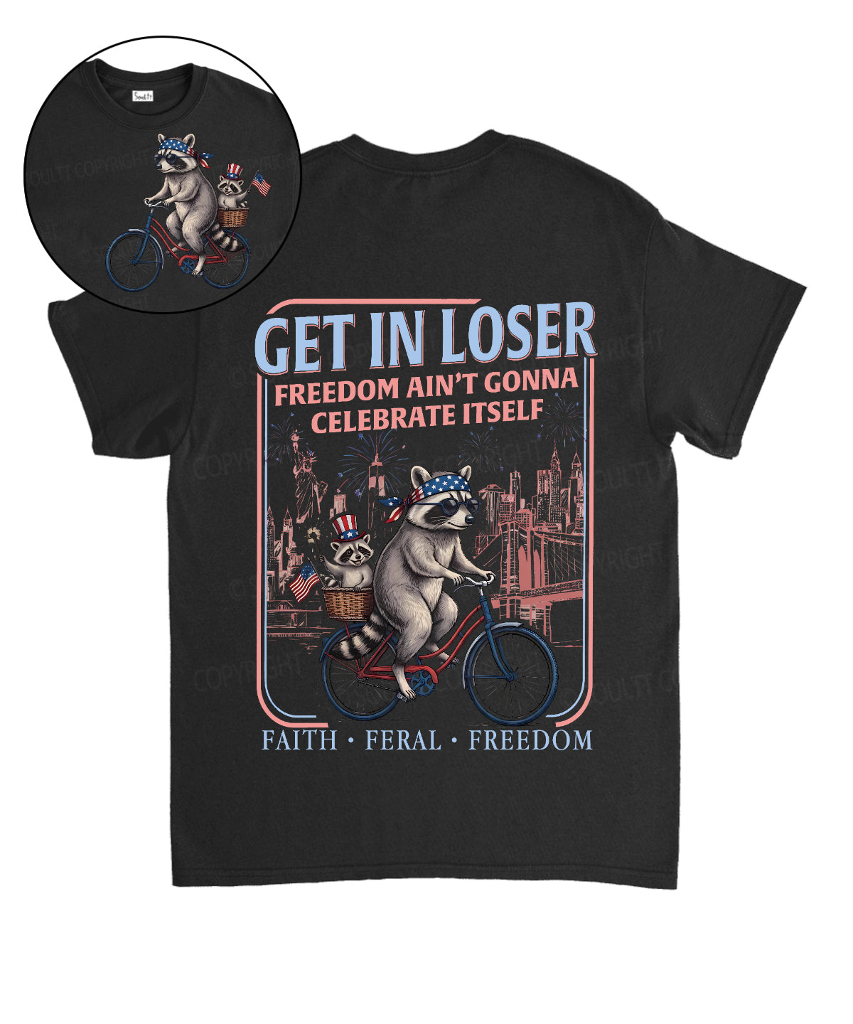 Freedom Ain't Gonna Celebtat Itself Double Sided Unisex Cotton Christian T-Shirt