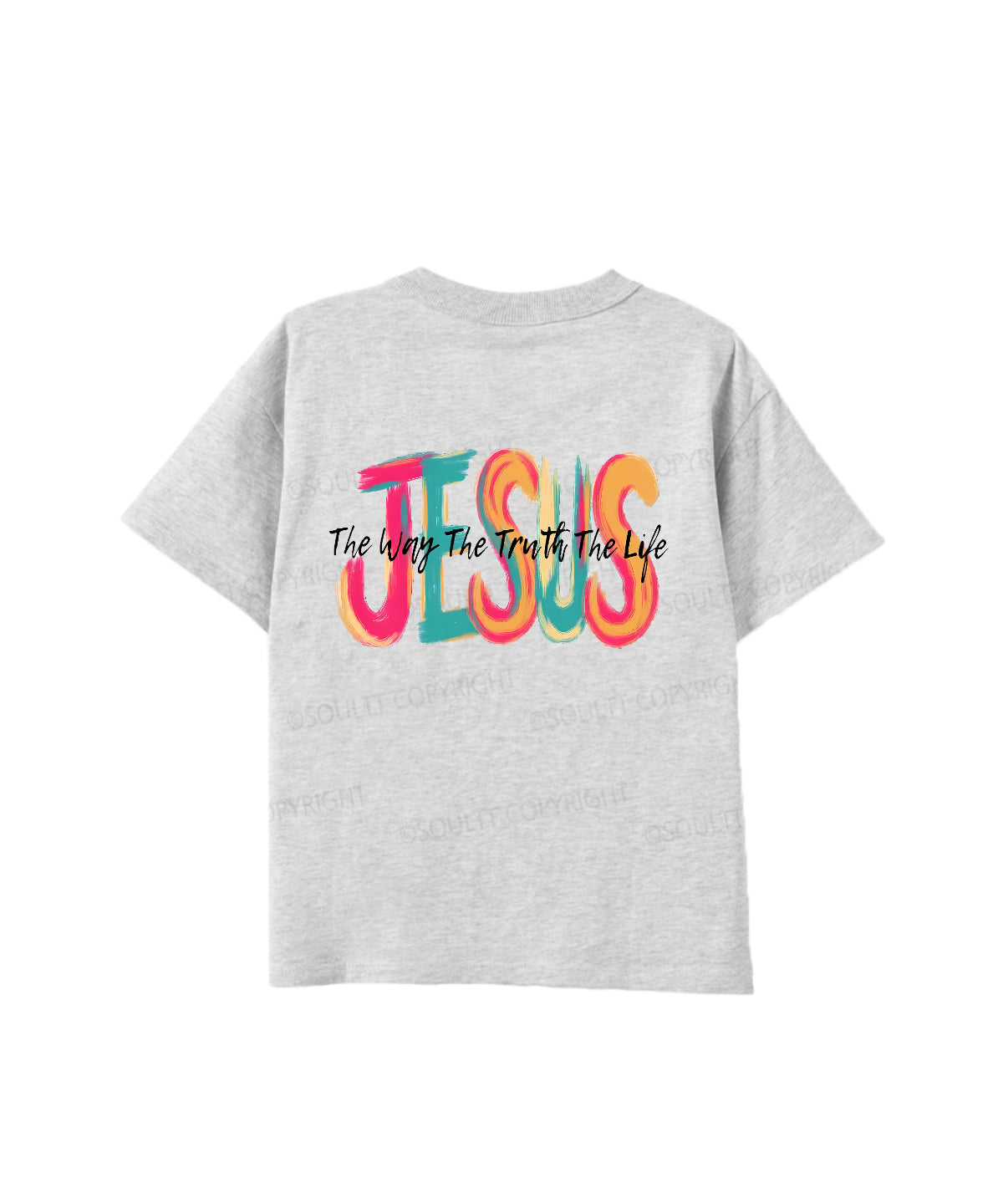 Kids Jesus The Way Double Sided Cotton Christian T-shirt