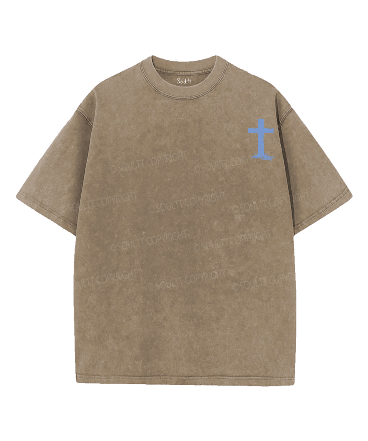 Freedom In His Grace Double Sided Unisex Washed Christian T-shirt