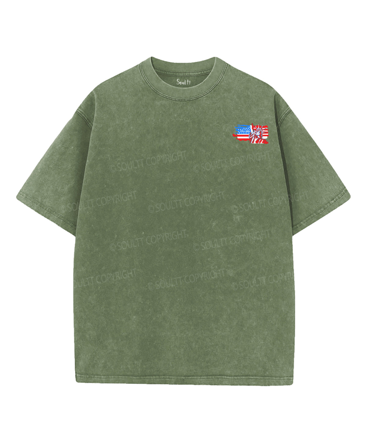 250 Years America Anniversary Double Sided Unisex Washed Christian T-shirt