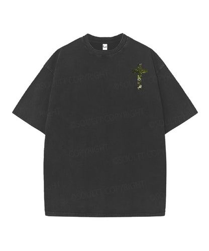 Rooted In Christ Double Sided Unisex Christian Washed T-Shirt & Shorts
