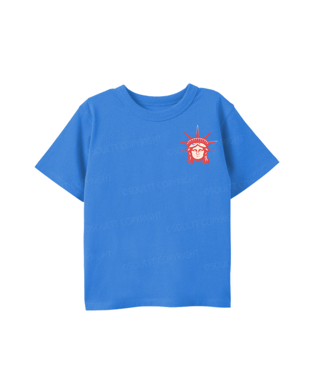 Kids She Loves Jesus And America Double Sided Cotton Christian T-shirt
