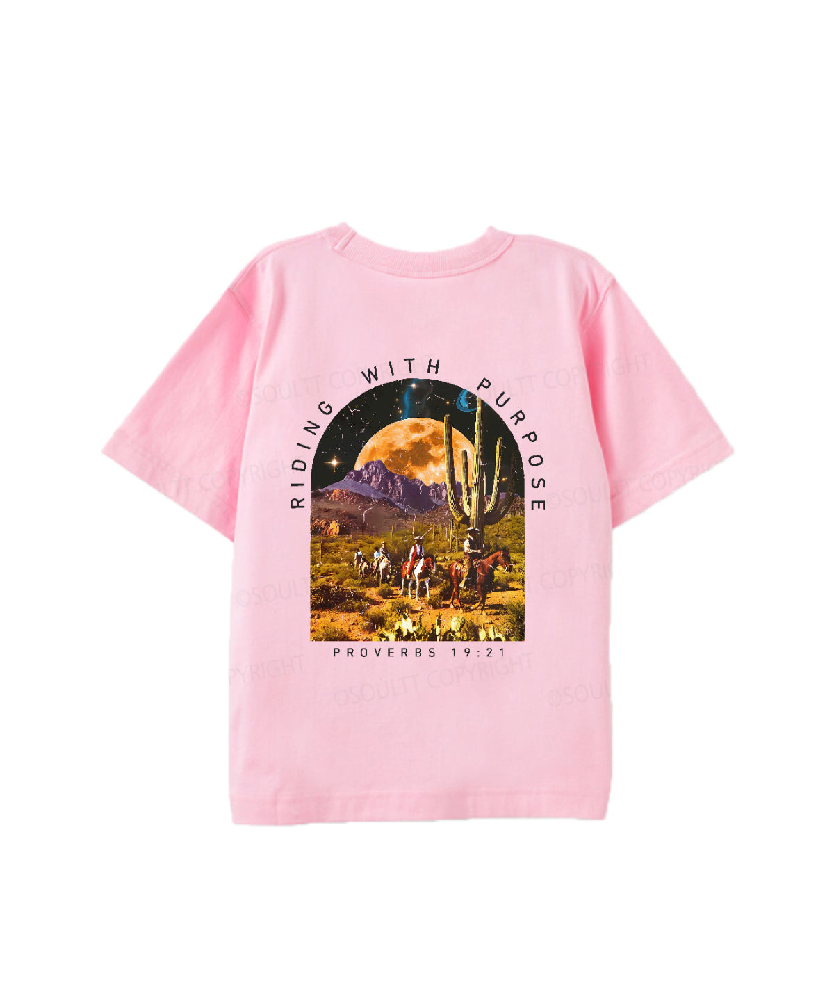 Kids Riding With Purpose Double Sided Cotton Christian T-shirt