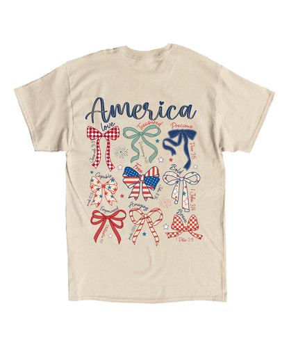 America Double Sided Unisex Cotton Christian T-Shirt