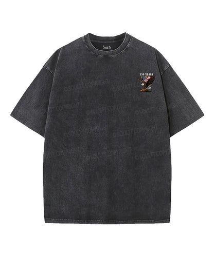 250 Years America Anniversary Double Sided Unisex Washed Christian T-shirt