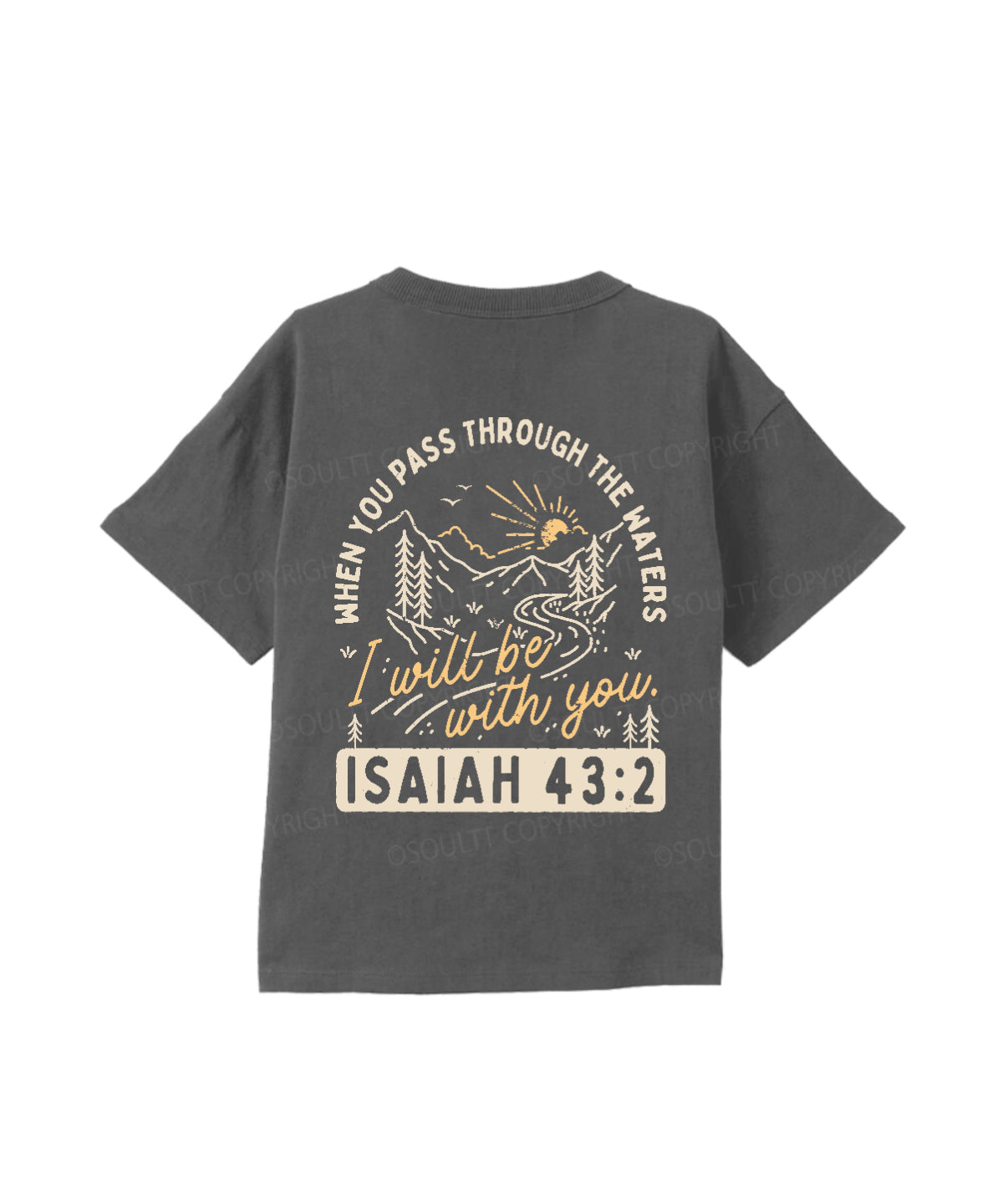 Kids I Will Be With You Double Sided Cotton Christian T-shirt