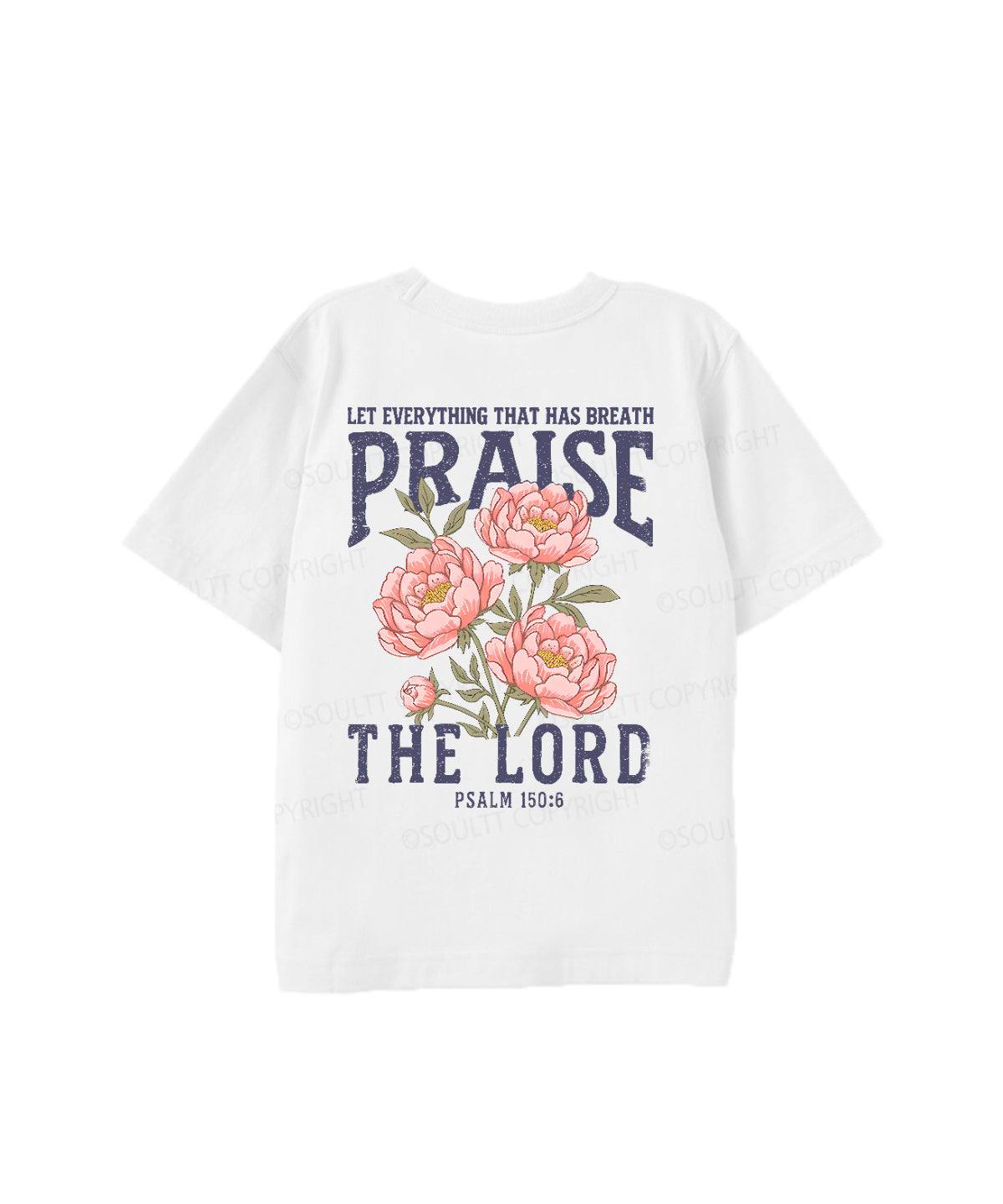 Kids Praise The Lord Double Sided Cotton Christian T-shirt