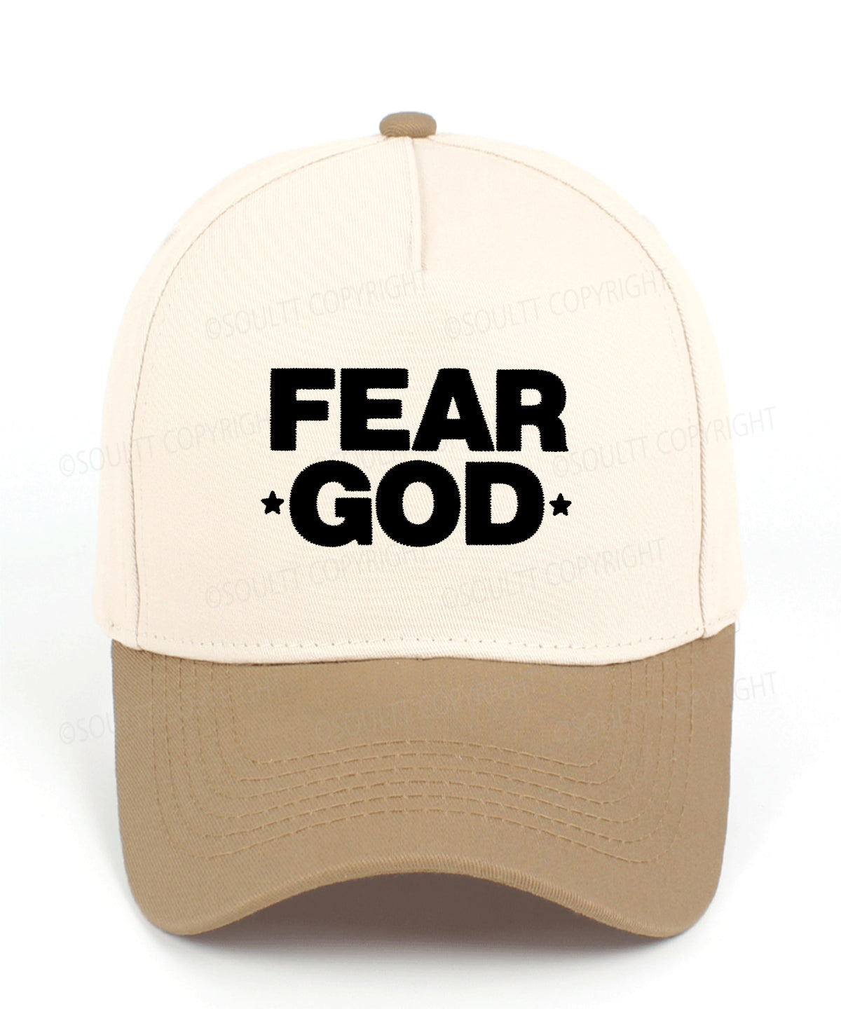 Fear God Embroidered Christian Trucker Hat