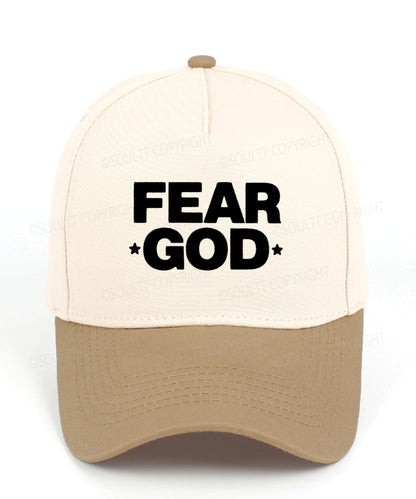 Fear God Embroidered Christian Trucker Hat