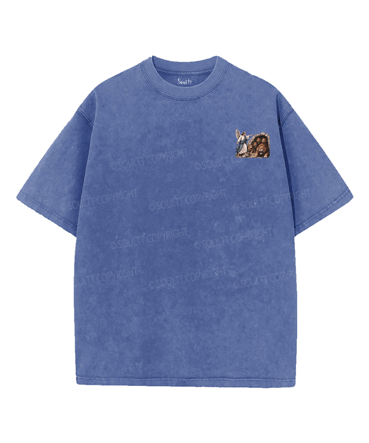 We're Taming Lions Double Sided Unisex Washed Christian T-shirt