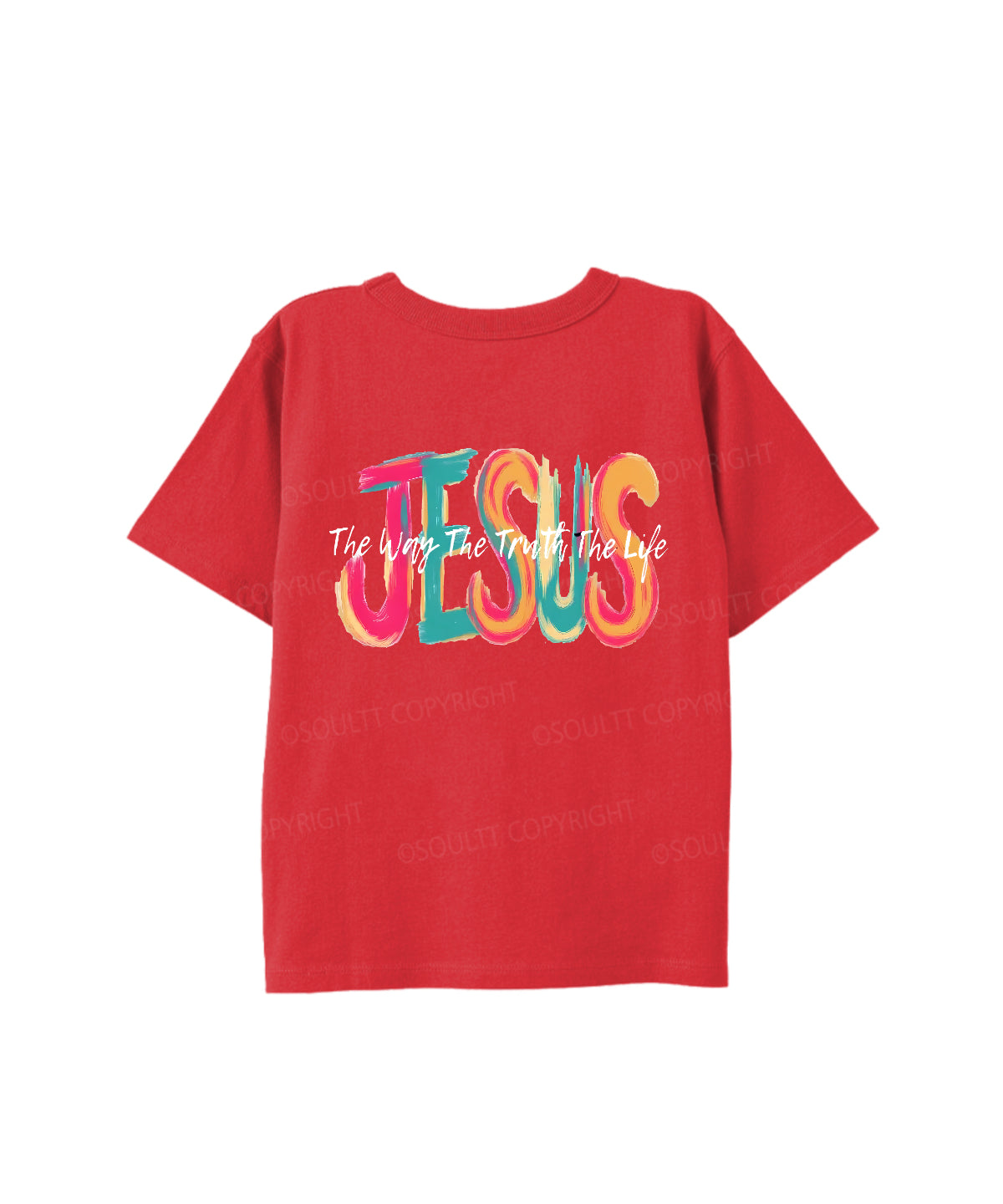 Kids Jesus The Way Double Sided Cotton Christian T-shirt