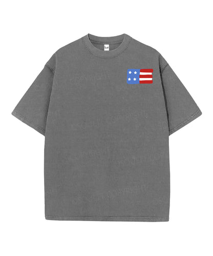 She Loves Jesus And America Too Double Sided Unisex Christian Washed T-Shirt & Shorts