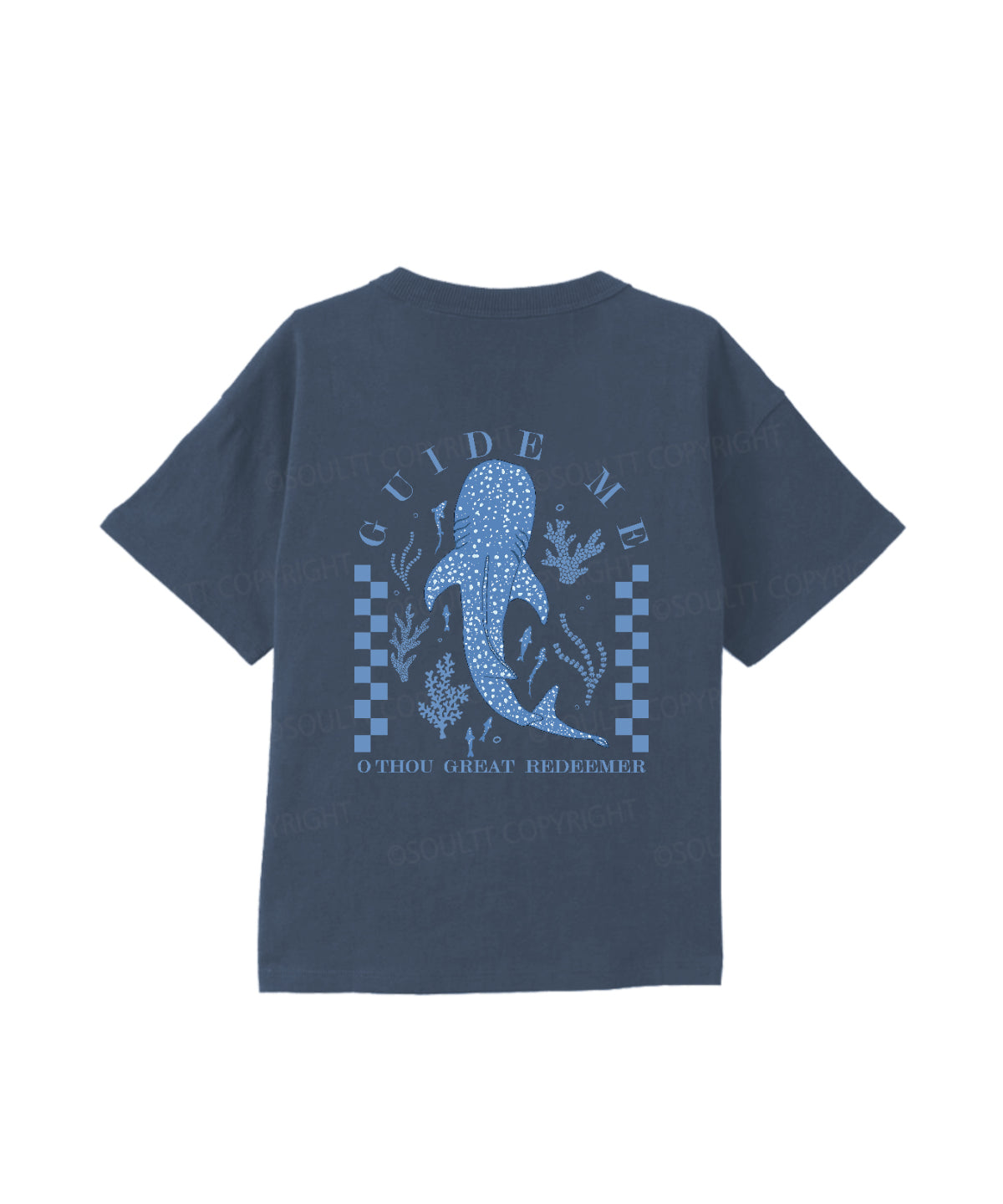 Kids Guide Me ,O Thou Great Redeemer Double Sided Cotton Christian T-shirt