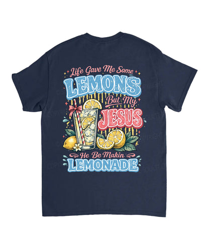 Life Gave Me Some Lemons Double Sided Unisex Cotton Christian T-Shirt