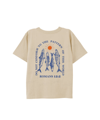 Kids Do Not Conform To The Pattern Of This World Double Sided Cotton Christian T-shirt