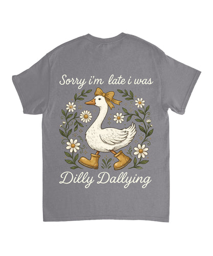 Sorry I’m Late, His Timing Not Mine Double Sided Unisex Cotton Christian T-Shirt