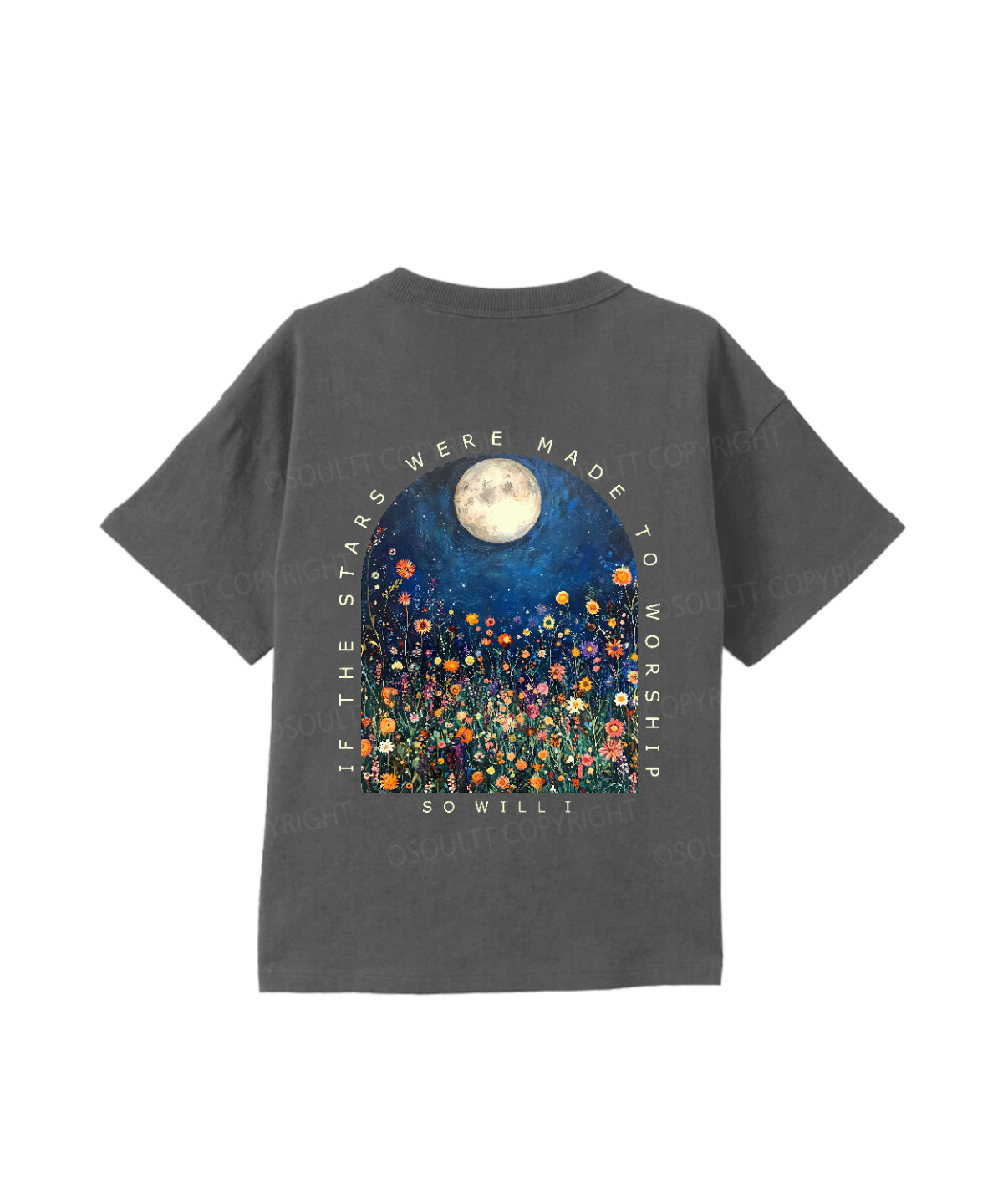 Kids If The Stars Were Made To Worship Double Sided Cotton Christian T-shirt