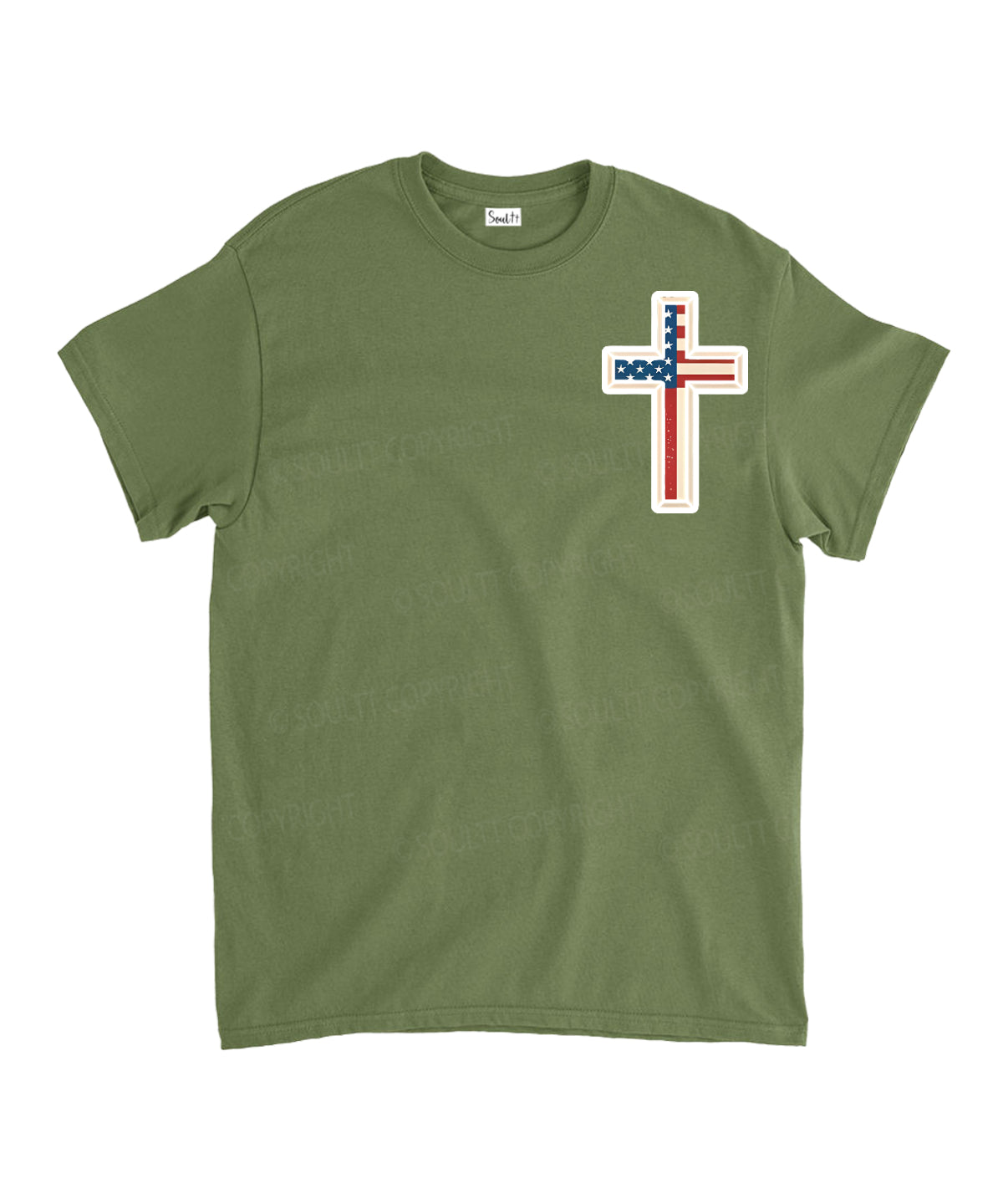 Hooked On Jesus Double Sided Unisex Cotton Christian T-Shirt