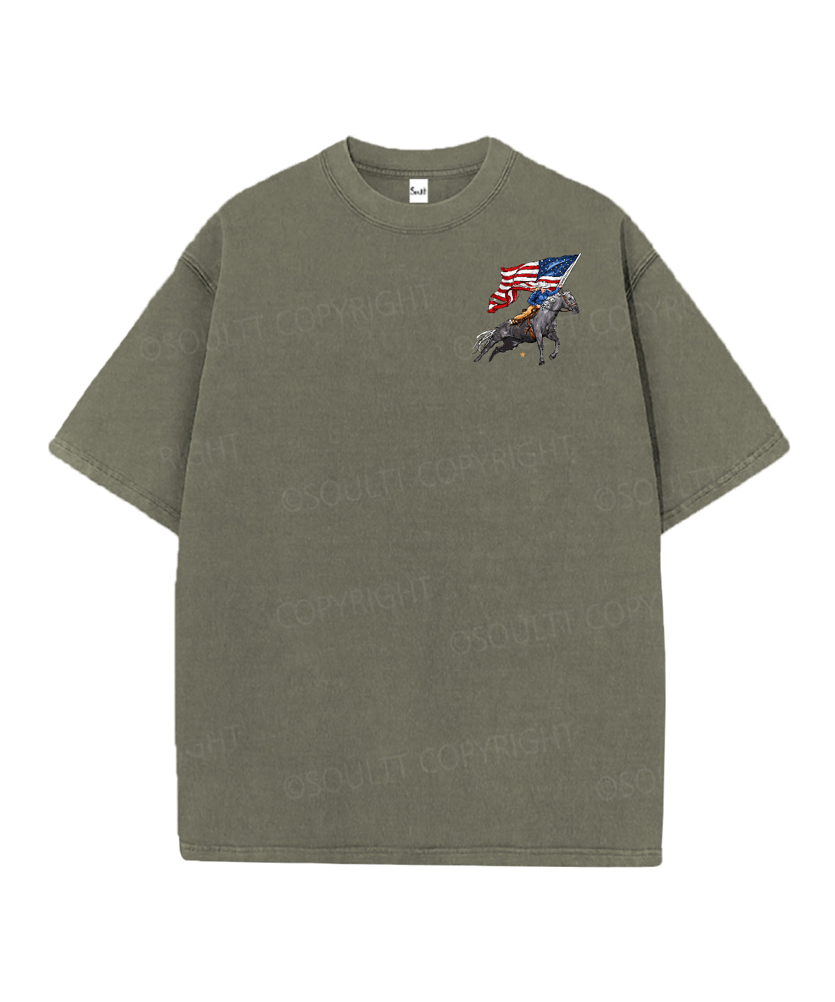 250 Years America Anniversary Double Sided Unisex Christian Washed T-Shirt & Shorts