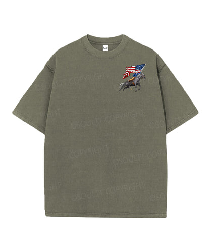 250 Years America Anniversary Double Sided Unisex Christian Washed T-Shirt & Shorts