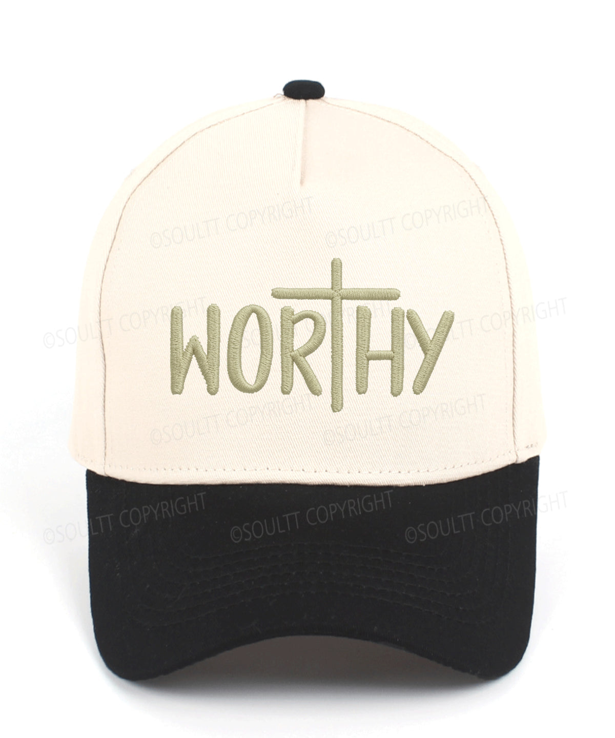 Worthy Embroidered Christian Trucker Hat