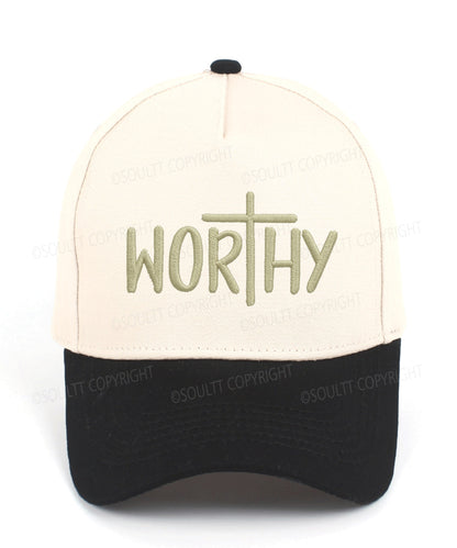 Worthy Embroidered Christian Trucker Hat