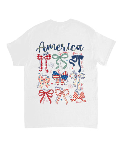 America Double Sided Unisex Cotton Christian T-Shirt