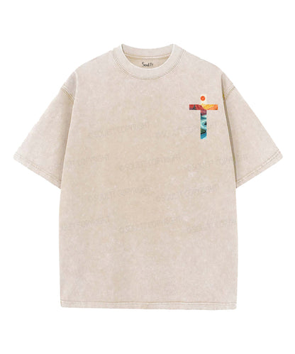 His Mercies Are New Every Morning Double Sided Unisex Washed Christian T-shirt