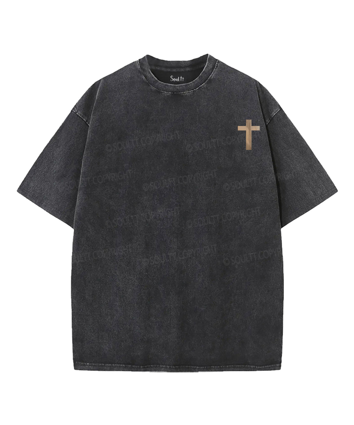 We Love Because He First Loved Us Double Sided Unisex Washed Christian T-shirt