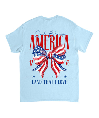 God Bless America Double Sided Unisex Cotton Christian T-Shirt