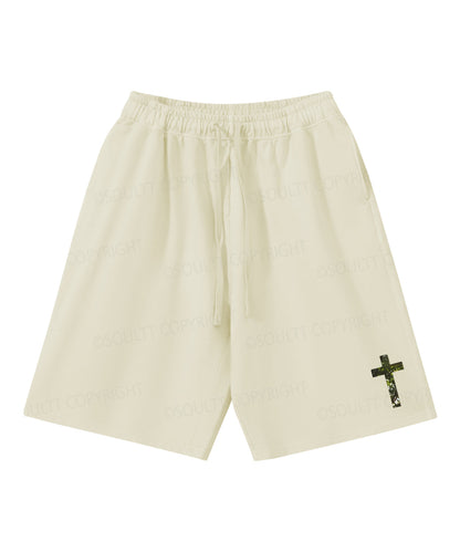 Rooted In Christ Double Sided Unisex Christian Washed T-Shirt & Shorts